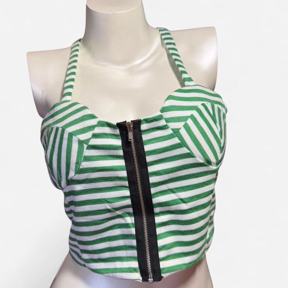 Unbranded Women's Green Crop-top
